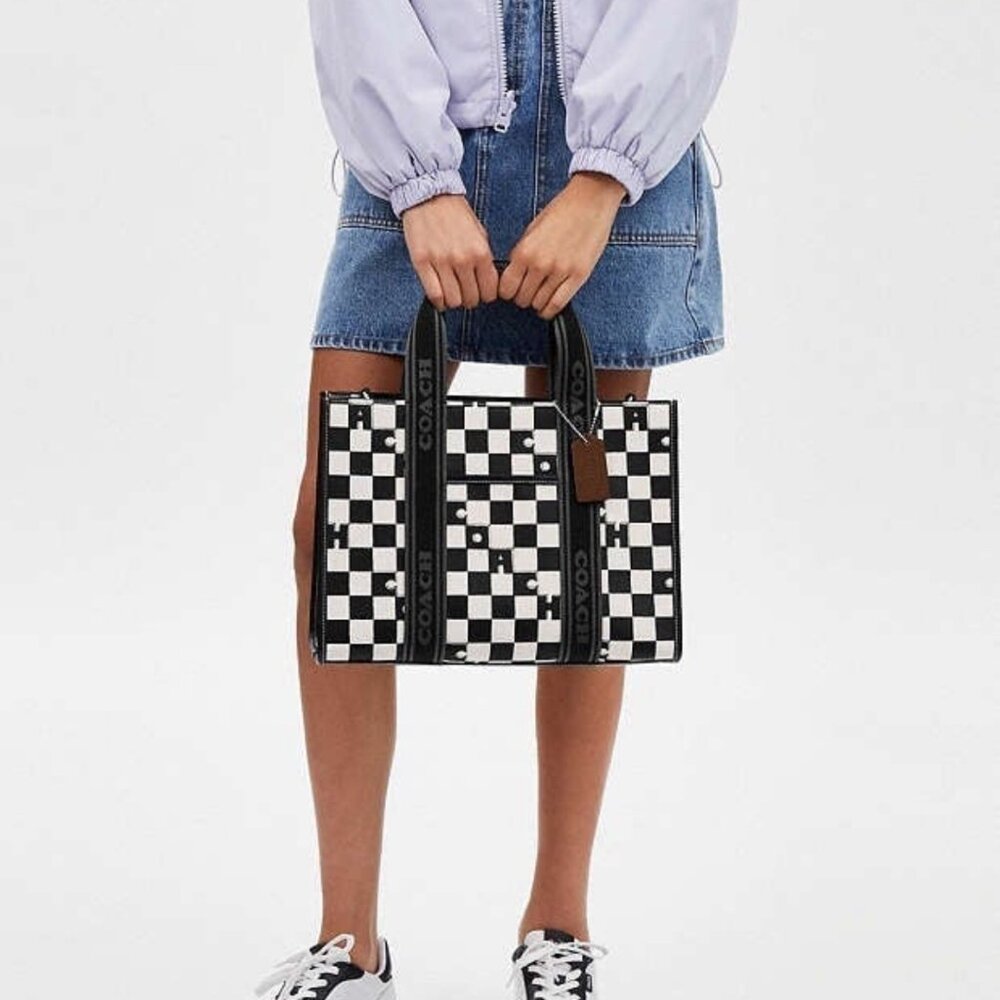 NWT coach Smith Tote With Checkerboard Print CR101 - Picture 9 of 12